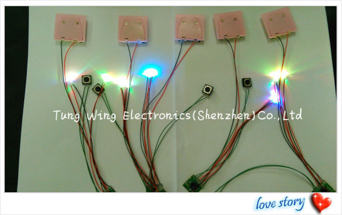 Módulo que destella LED AND1 del botón colorido LED de 2 con las luces hermosas 6