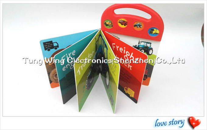Toy Trucks Button Sound Book, libros interactivos de los sonidos para los niños 3