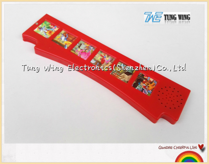 Módulo rojo de 6 sonidos del botón para los libros de los sonidos de los niños como juguetes educativos interiores 0