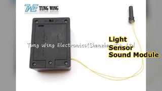 Módulo de sonido con sensor de luz para manualidades Caja de música Revista de moda